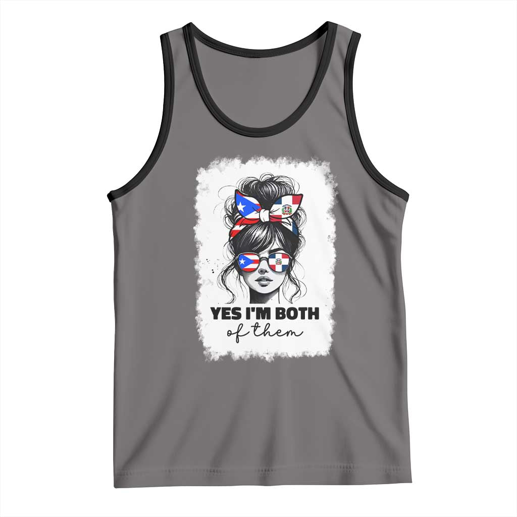 Dominican Puerto Rican Woman Tank Top Yes Im Both Of Them