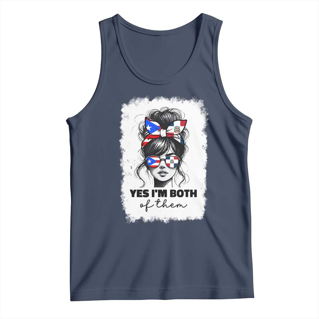 Dominican Puerto Rican Woman Tank Top Yes Im Both Of Them