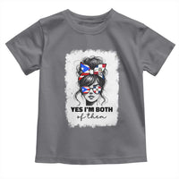 Dominican Puerto Rican Woman Toddler T Shirt Yes Im Both Of Them