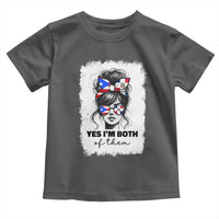 Dominican Puerto Rican Woman Toddler T Shirt Yes Im Both Of Them