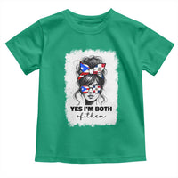 Dominican Puerto Rican Woman Toddler T Shirt Yes Im Both Of Them
