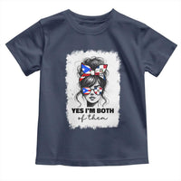 Dominican Puerto Rican Woman Toddler T Shirt Yes Im Both Of Them