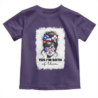 Dominican Puerto Rican Woman Toddler T Shirt Yes Im Both Of Them
