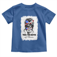 Dominican Puerto Rican Woman Toddler T Shirt Yes Im Both Of Them