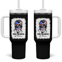 Dominican Puerto Rican Woman Tumbler With Handle Yes Im Both Of Them