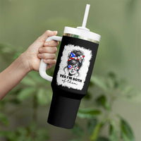 Dominican Puerto Rican Woman Tumbler With Handle Yes Im Both Of Them