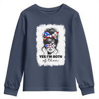 Dominican Puerto Rican Woman Youth Sweatshirt Yes Im Both Of Them
