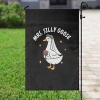 Mrs. Silly Goose Bride Garden Flag Funny Goose Lovers Bride To Be - Wonder Print Shop