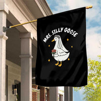 Mrs. Silly Goose Bride Garden Flag Funny Goose Lovers Bride To Be - Wonder Print Shop