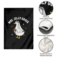 Mrs. Silly Goose Bride Garden Flag Funny Goose Lovers Bride To Be - Wonder Print Shop