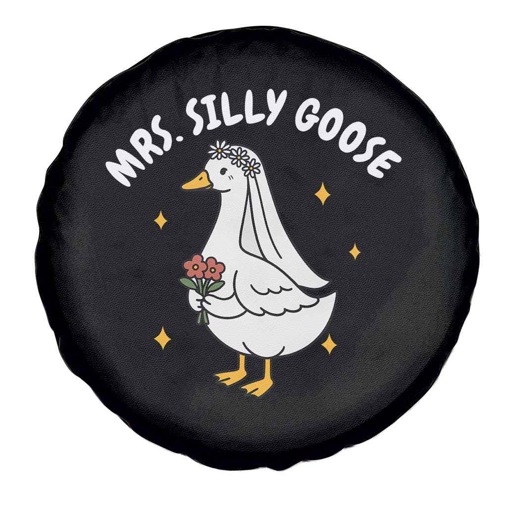 Mrs. Silly Goose Bride Spare Tire Cover Funny Goose Lovers Bride To Be - Wonder Print Shop