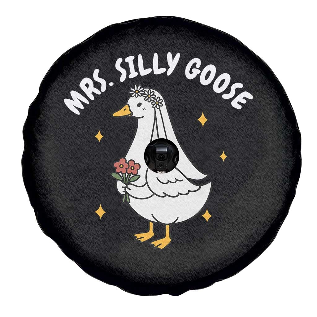 Mrs. Silly Goose Bride Spare Tire Cover Funny Goose Lovers Bride To Be - Wonder Print Shop