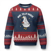 Mrs. Silly Goose Bride Ugly Christmas Sweater Funny Goose Lovers Bride To Be - Wonder Print Shop