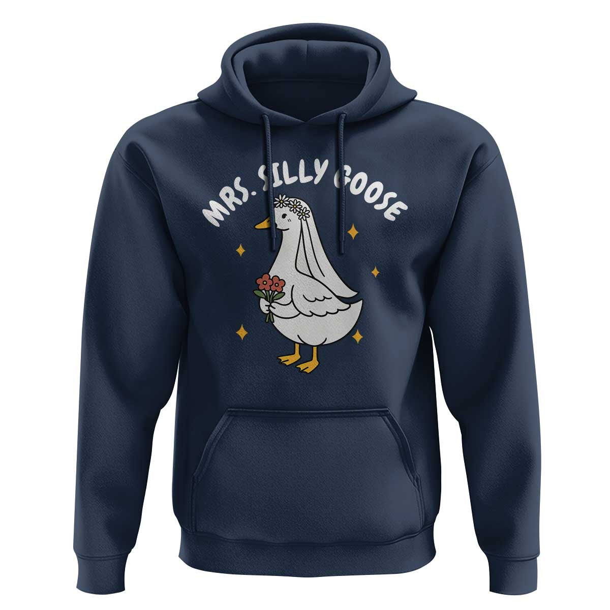 Mrs. Silly Goose Bride Hoodie Funny Goose Lovers Bride To Be - Wonder Print Shop