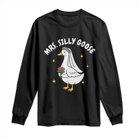 Mrs. Silly Goose Bride Long Sleeve Shirt Funny Goose Lovers Bride To Be - Wonder Print Shop