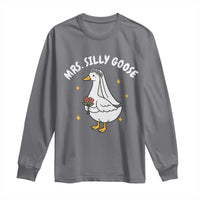 Mrs. Silly Goose Bride Long Sleeve Shirt Funny Goose Lovers Bride To Be - Wonder Print Shop