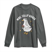 Mrs. Silly Goose Bride Long Sleeve Shirt Funny Goose Lovers Bride To Be - Wonder Print Shop
