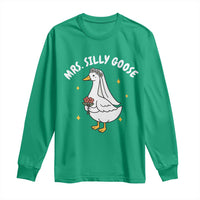 Mrs. Silly Goose Bride Long Sleeve Shirt Funny Goose Lovers Bride To Be - Wonder Print Shop