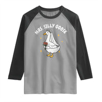 Mrs. Silly Goose Bride Raglan Shirt Funny Goose Lovers Bride To Be - Wonder Print Shop