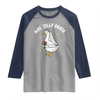 Mrs. Silly Goose Bride Raglan Shirt Funny Goose Lovers Bride To Be - Wonder Print Shop