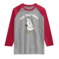 Mrs. Silly Goose Bride Raglan Shirt Funny Goose Lovers Bride To Be - Wonder Print Shop
