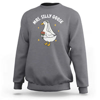 Mrs. Silly Goose Bride Sweatshirt Funny Goose Lovers Bride To Be - Wonder Print Shop