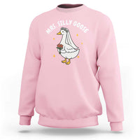Mrs. Silly Goose Bride Sweatshirt Funny Goose Lovers Bride To Be - Wonder Print Shop
