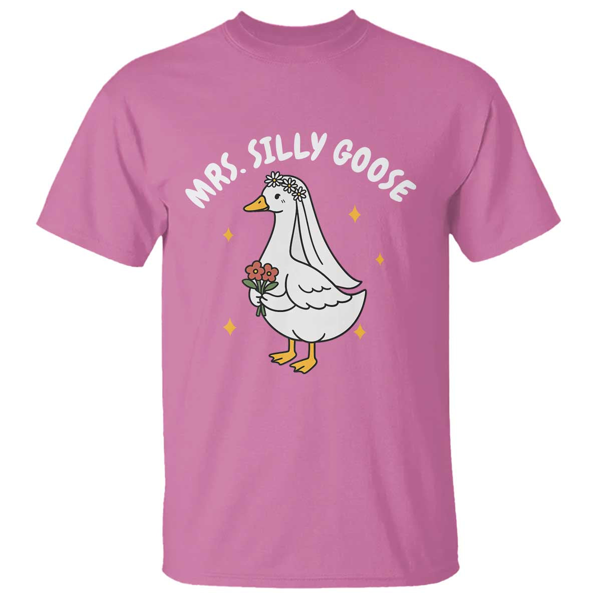 Mrs. Silly Goose Bride T Shirt Funny Goose Lovers Bride To Be - Wonder Print Shop