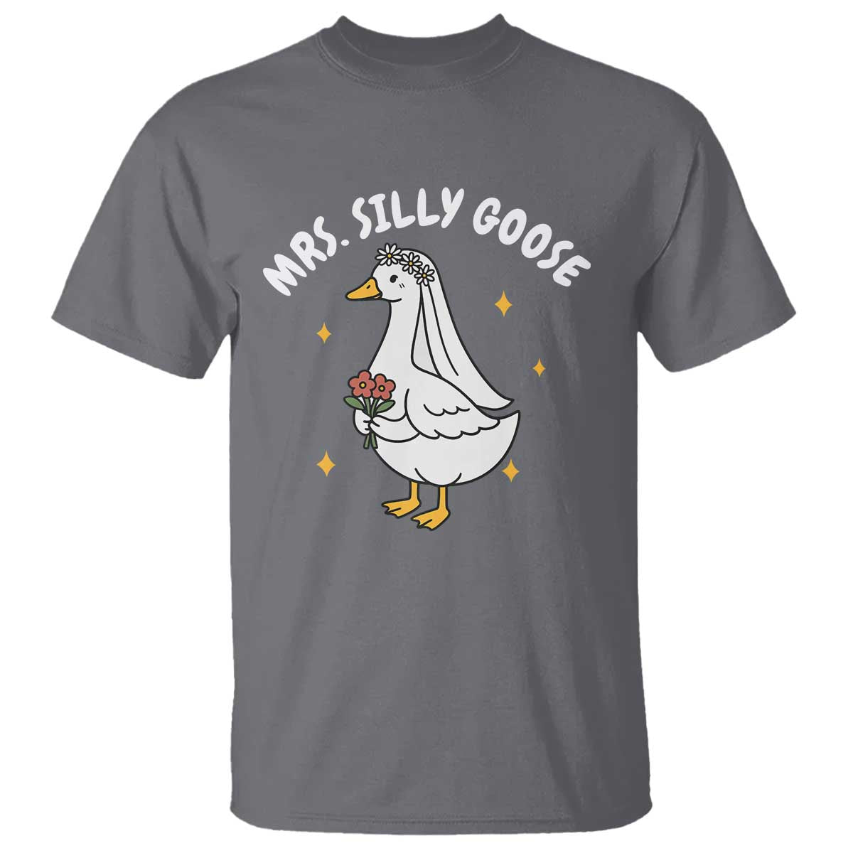 Mrs. Silly Goose Bride T Shirt Funny Goose Lovers Bride To Be - Wonder Print Shop