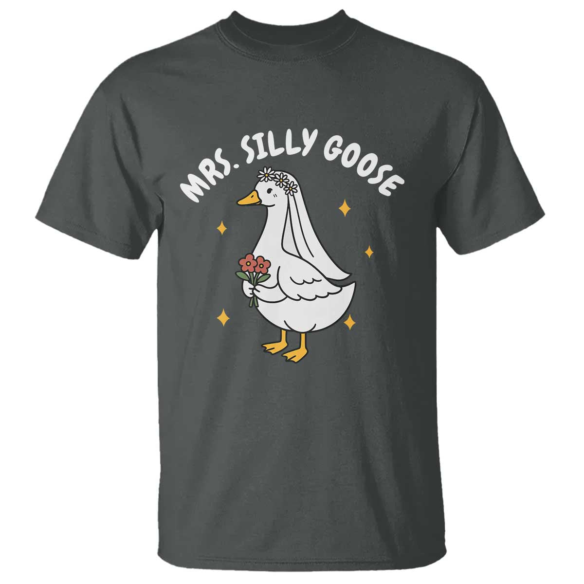 Mrs. Silly Goose Bride T Shirt Funny Goose Lovers Bride To Be - Wonder Print Shop