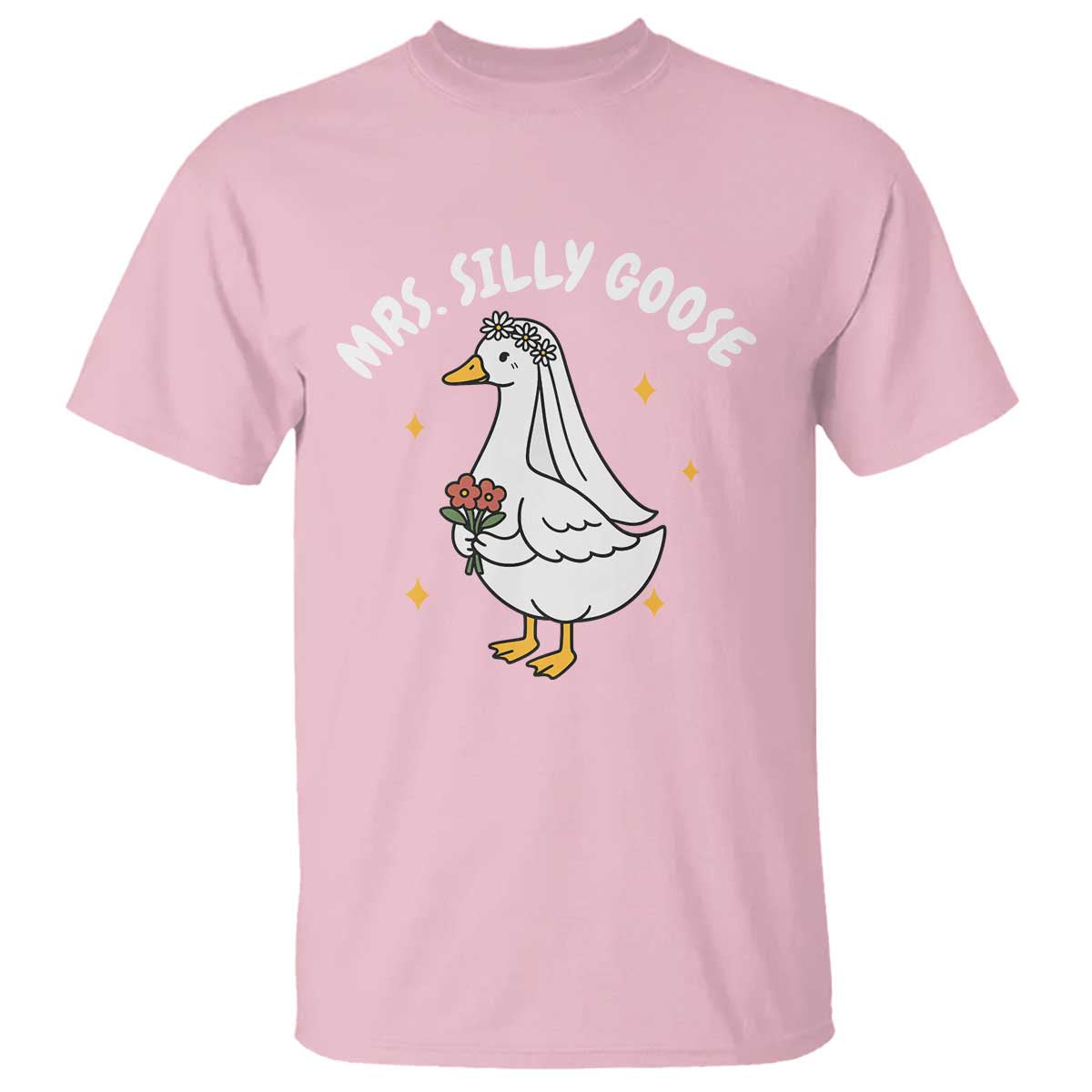 Mrs. Silly Goose Bride T Shirt Funny Goose Lovers Bride To Be - Wonder Print Shop