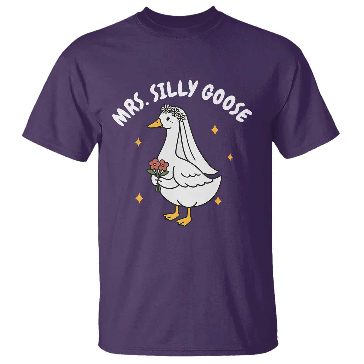 Mrs. Silly Goose Bride T Shirt Funny Goose Lovers Bride To Be - Wonder Print Shop
