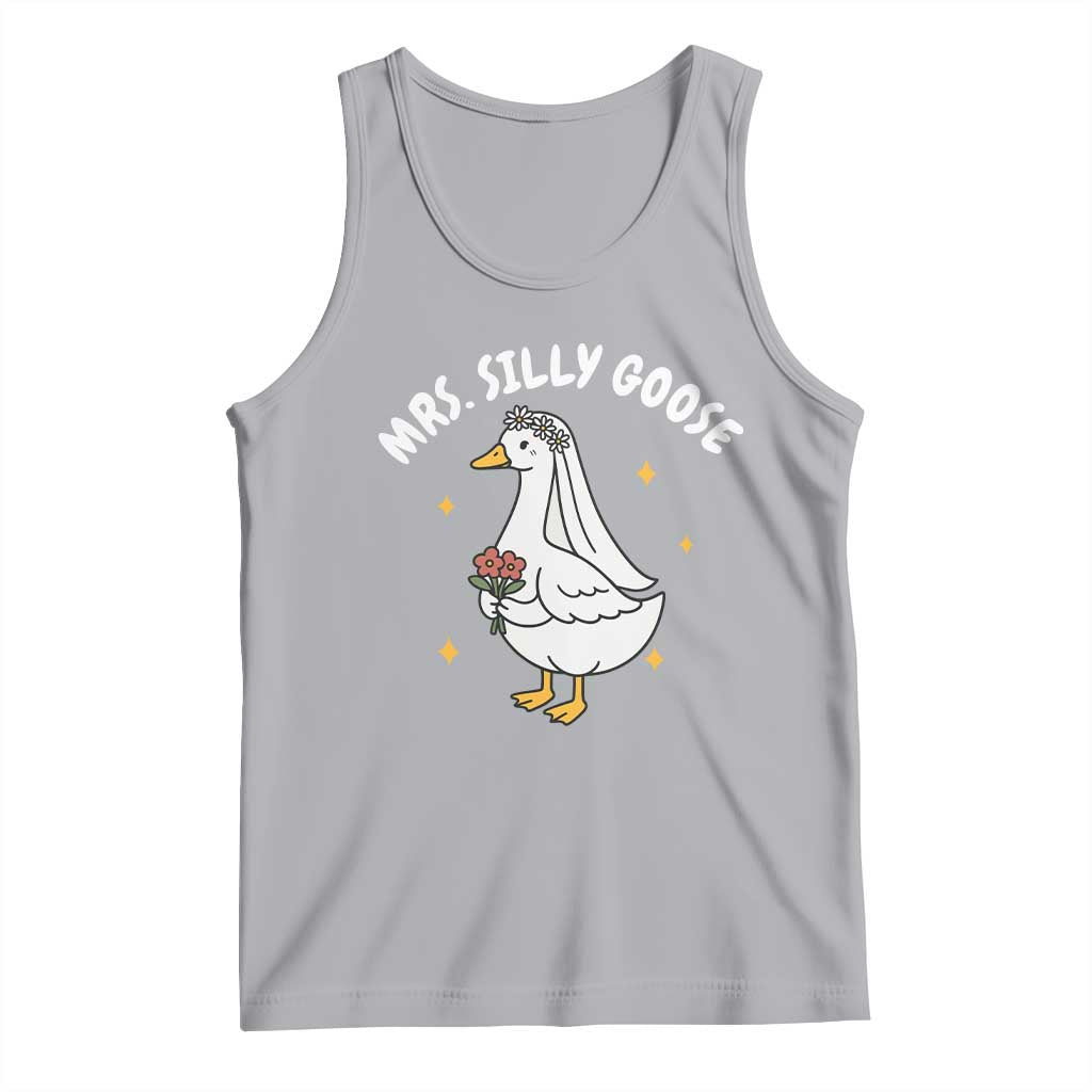 Mrs. Silly Goose Bride Tank Top Funny Goose Lovers Bride To Be - Wonder Print Shop