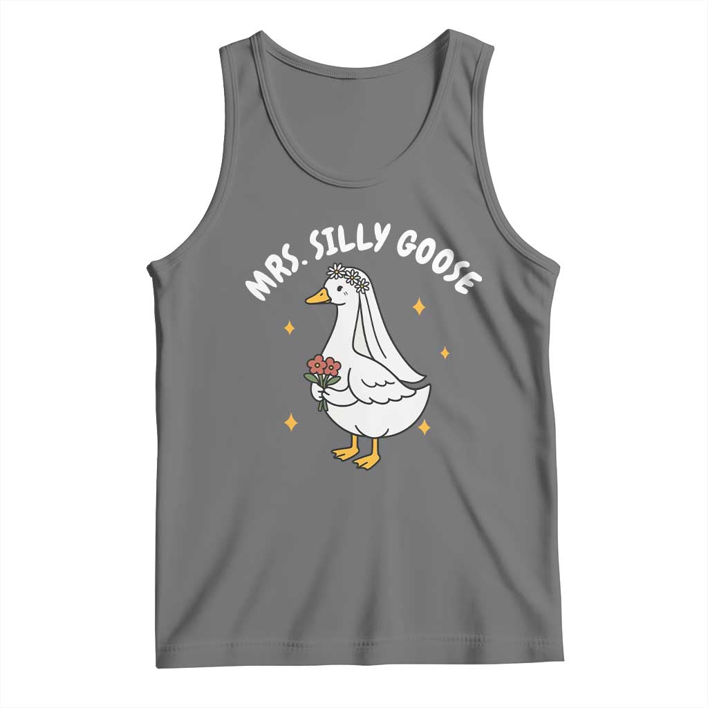 Mrs. Silly Goose Bride Tank Top Funny Goose Lovers Bride To Be - Wonder Print Shop