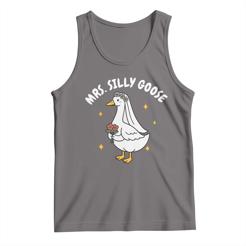 Mrs. Silly Goose Bride Tank Top Funny Goose Lovers Bride To Be - Wonder Print Shop