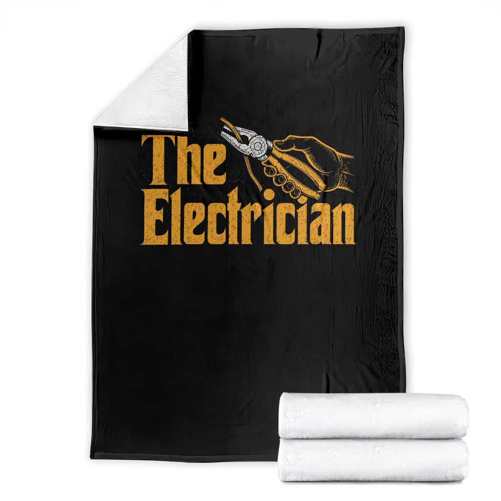 The Electrician Throw Blanket Vintage Wire Stripper Pliers Graphic