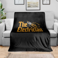 The Electrician Throw Blanket Vintage Wire Stripper Pliers Graphic