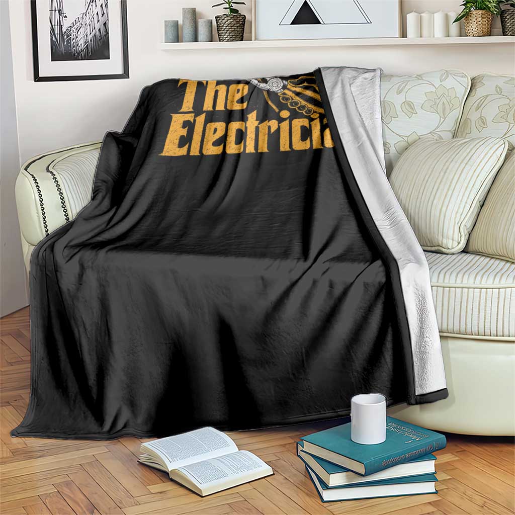 The Electrician Throw Blanket Vintage Wire Stripper Pliers Graphic
