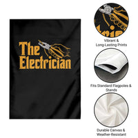 The Electrician Garden Flag Vintage Wire Stripper Pliers Graphic