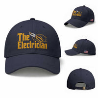 The Electrician Baseball Cap Vintage Wire Stripper Pliers Graphic