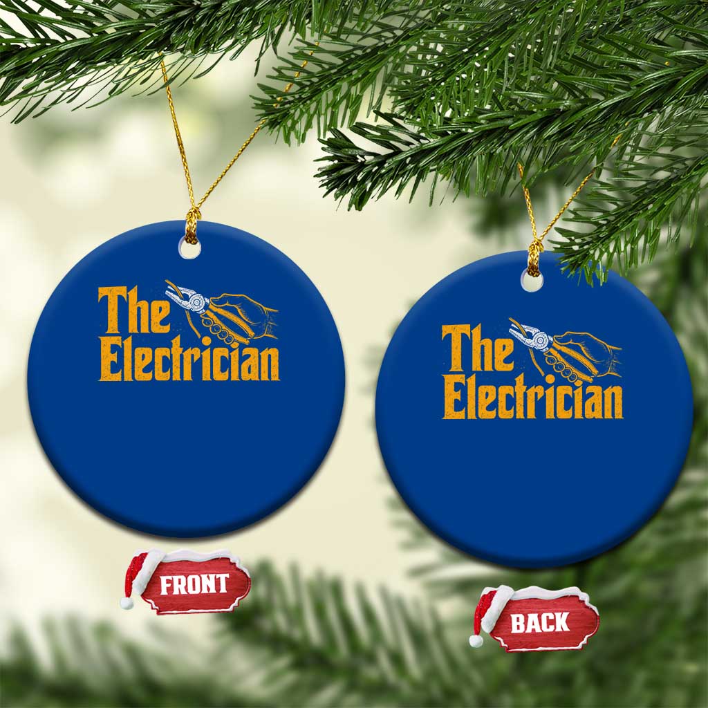 The Electrician Ceramic Ornament Vintage Wire Stripper Pliers Graphic