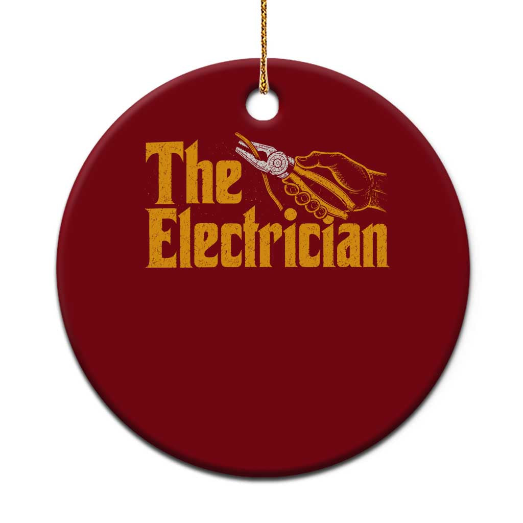 The Electrician Ceramic Ornament Vintage Wire Stripper Pliers Graphic