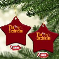 The Electrician Ceramic Ornament Vintage Wire Stripper Pliers Graphic