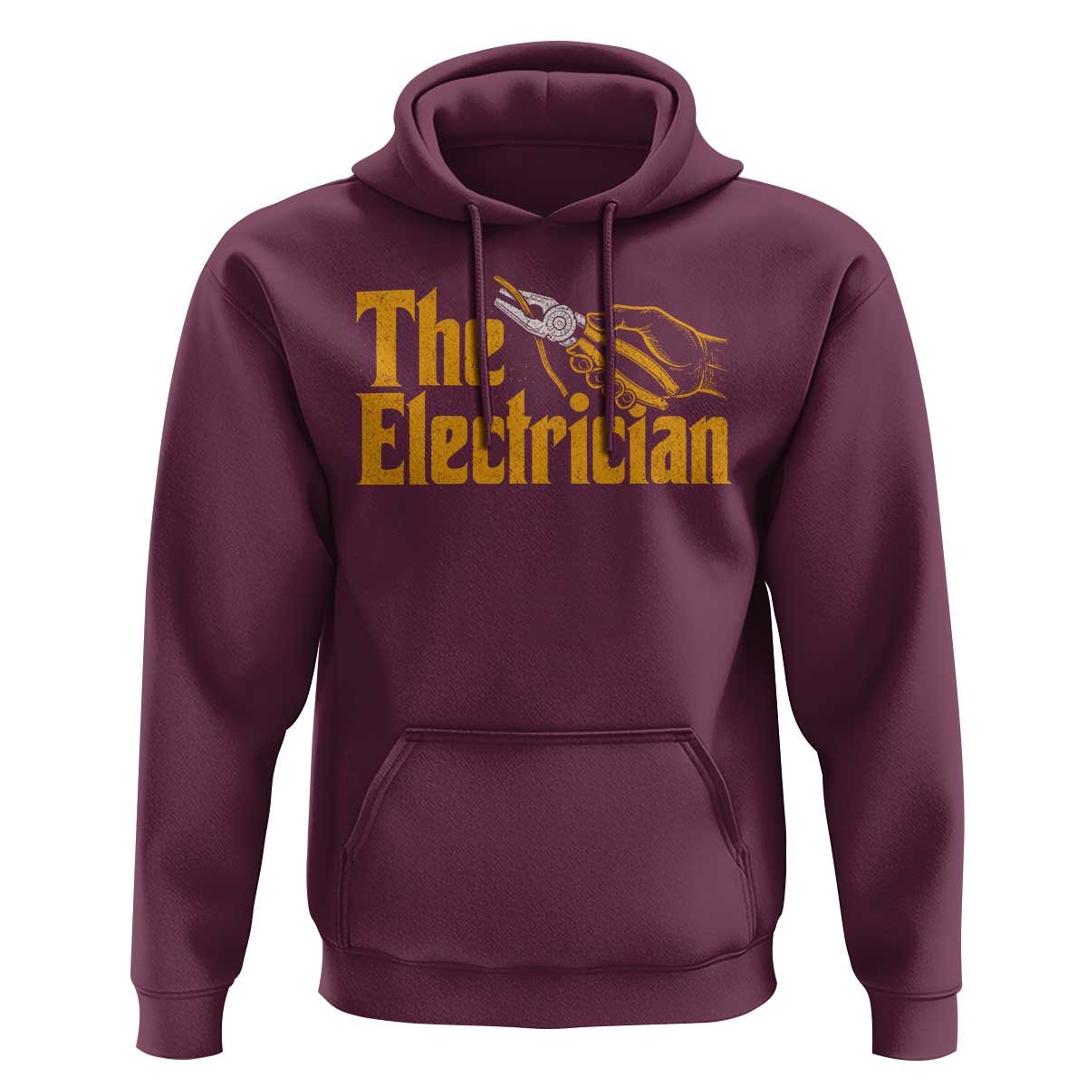 The Electrician Hoodie Vintage Wire Stripper Pliers Graphic