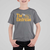 The Electrician T Shirt For Kid Vintage Wire Stripper Pliers Graphic