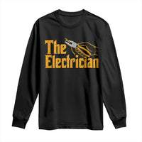 The Electrician Long Sleeve Shirt Vintage Wire Stripper Pliers Graphic