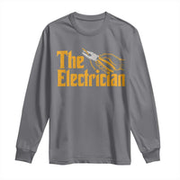 The Electrician Long Sleeve Shirt Vintage Wire Stripper Pliers Graphic