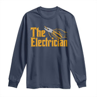 The Electrician Long Sleeve Shirt Vintage Wire Stripper Pliers Graphic