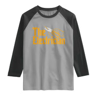 The Electrician Raglan Shirt Vintage Wire Stripper Pliers Graphic