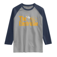 The Electrician Raglan Shirt Vintage Wire Stripper Pliers Graphic